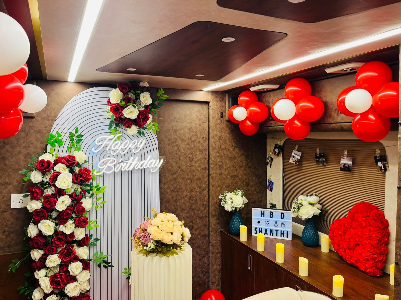 Luxury caravan celebration